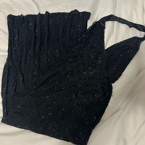 Windsor black formal dress with black shiny stones!